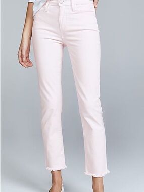Paige “Hoxton” Light Pink Women's Straight Jeans